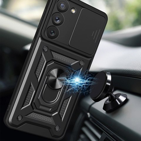 Hybrid Armor Camshield etui do Samsung Galaxy S23+ pancerny pokrowiec z osłoną na aparat niebieskie Hybrid Armor Camshield etui do Samsung Galaxy S23+ pancerny pokrowiec z osłoną na aparat niebieskie