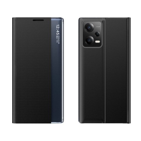 New Sleep Case etui do Xiaomi Redmi Note 12 5G / Poco X5 5G pokrowiec z klapką podstawka czarne New Sleep Case etui do Xiaomi Redmi Note 12 5G / Poco X5 5G pokrowiec z klapką podstawka czarne