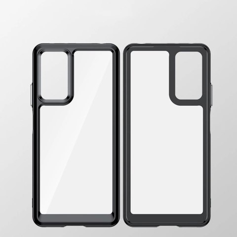 Outer Space Case etui Xiaomi Poco X5 5G / Redmi Note 12 5G pokrowiec z elastyczną ramką czarne Outer Space Case etui Xiaomi Poco X5 5G / Redmi Note 12 5G pokrowiec z elastyczną ramką czarne