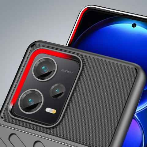 Thunder Case etui do Xiaomi Redmi Note 12 Pro+ silikonowy pancerny pokrowiec czarne Thunder Case etui do Xiaomi Redmi Note 12 Pro+ silikonowy pancerny pokrowiec czarne