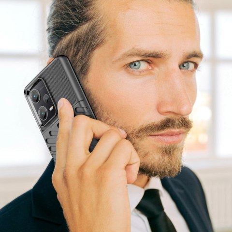 Thunder Case etui do Xiaomi Redmi Note 12 Pro+ silikonowy pancerny pokrowiec czarne Thunder Case etui do Xiaomi Redmi Note 12 Pro+ silikonowy pancerny pokrowiec czarne
