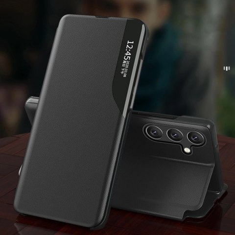 Eco Leather View Case etui do Xiaomi Redmi Note 12 Pro / Poco X5 Pro 5G z klapką podstawka czarne Eco Leather View Case etui do Xiaomi Redmi Note 12 Pro / Poco X5 Pro 5G z klapką podstawka czarne