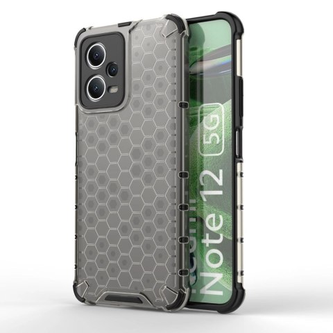 Honeycomb etui do Xiaomi Redmi Note 12 5G / Poco X5 5G pancerny hybrydowy pokrowiec czarne Honeycomb etui do Xiaomi Redmi Note 12 5G / Poco X5 5G pancerny hybrydowy pokrowiec czarne
