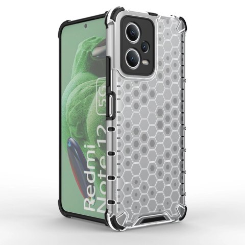 Honeycomb etui do Xiaomi Redmi Note 12 5G / Poco X5 5G pancerny hybrydowy pokrowiec czarne Honeycomb etui do Xiaomi Redmi Note 12 5G / Poco X5 5G pancerny hybrydowy pokrowiec czarne