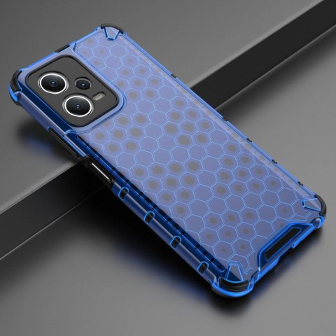 Honeycomb etui do Xiaomi Redmi Note 12 5G / Poco X5 5G pancerny hybrydowy pokrowiec niebieskie Honeycomb etui do Xiaomi Redmi Note 12 5G / Poco X5 5G pancerny hybrydowy pokrowiec niebieskie