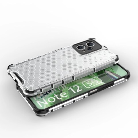 Honeycomb etui do Xiaomi Redmi Note 12 5G / Poco X5 5G pancerny hybrydowy pokrowiec niebieskie Honeycomb etui do Xiaomi Redmi Note 12 5G / Poco X5 5G pancerny hybrydowy pokrowiec niebieskie