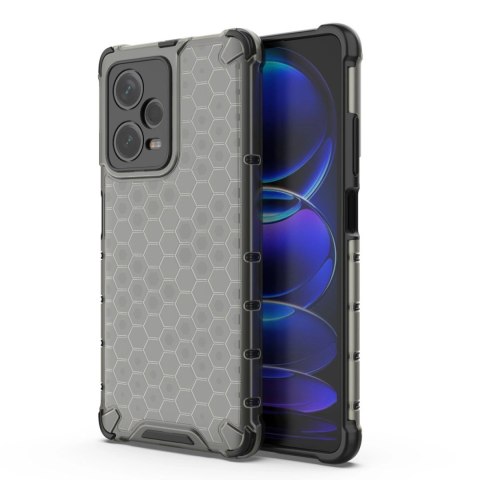 Honeycomb etui do Xiaomi Redmi Note 12 Pro+ pancerny hybrydowy pokrowiec czarne Honeycomb etui do Xiaomi Redmi Note 12 Pro+ pancerny hybrydowy pokrowiec czarne