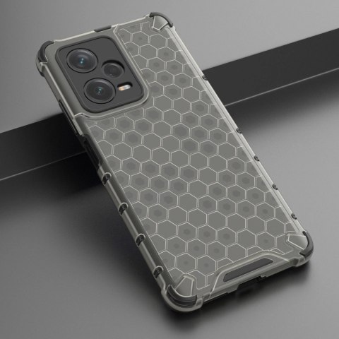 Honeycomb etui do Xiaomi Redmi Note 12 Pro+ pancerny hybrydowy pokrowiec czarne Honeycomb etui do Xiaomi Redmi Note 12 Pro+ pancerny hybrydowy pokrowiec czarne