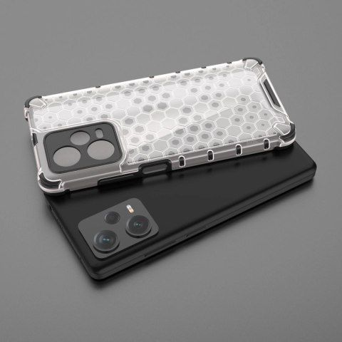 Honeycomb etui do Xiaomi Redmi Note 12 Pro+ pancerny hybrydowy pokrowiec czarne Honeycomb etui do Xiaomi Redmi Note 12 Pro+ pancerny hybrydowy pokrowiec czarne