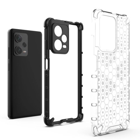 Honeycomb etui do Xiaomi Redmi Note 12 Pro+ pancerny hybrydowy pokrowiec niebieskie Honeycomb etui do Xiaomi Redmi Note 12 Pro+ pancerny hybrydowy pokrowiec niebieskie