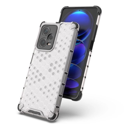 Honeycomb etui do Xiaomi Redmi Note 12 Pro+ pancerny hybrydowy pokrowiec niebieskie Honeycomb etui do Xiaomi Redmi Note 12 Pro+ pancerny hybrydowy pokrowiec niebieskie