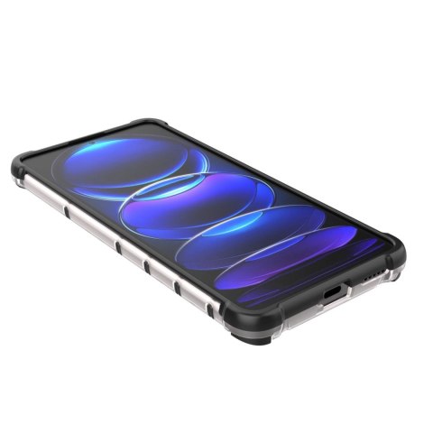 Honeycomb etui do Xiaomi Redmi Note 12 Pro+ pancerny hybrydowy pokrowiec niebieskie Honeycomb etui do Xiaomi Redmi Note 12 Pro+ pancerny hybrydowy pokrowiec niebieskie