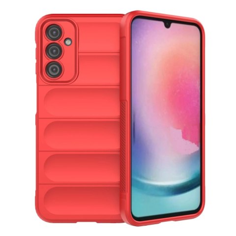 Magic Shield Case etui do Samsung Galaxy A24 4G elastyczny pancerny pokrowiec czerwone Magic Shield Case etui do Samsung Galaxy A24 4G elastyczny pancerny pokrowiec czerwone