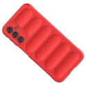 Magic Shield Case etui do Samsung Galaxy A24 4G elastyczny pancerny pokrowiec czerwone