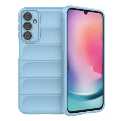 Magic Shield Case etui do Samsung Galaxy A24 4G elastyczny pancerny pokrowiec jasnoniebieskie Magic Shield Case etui do Samsung Galaxy A24 4G elastyczny pancerny pokrowiec jasnoniebieskie