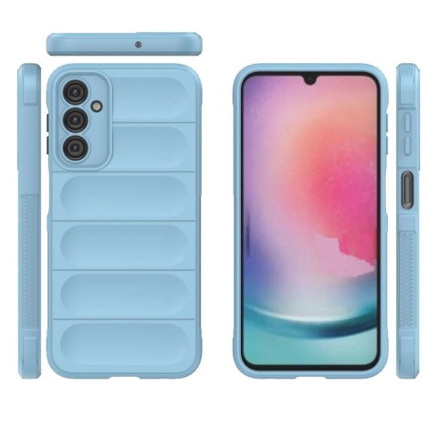Magic Shield Case etui do Samsung Galaxy A24 4G elastyczny pancerny pokrowiec jasnoniebieskie Magic Shield Case etui do Samsung Galaxy A24 4G elastyczny pancerny pokrowiec jasnoniebieskie