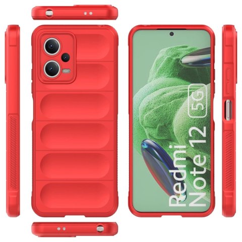 Magic Shield Case etui do Xiaomi Redmi Note 12 5G / Poco X5 5G elastyczny pancerny pokrowiec czerwone Magic Shield Case etui do Xiaomi Redmi Note 12 5G / Poco X5 5G elastyczny pancerny pokrowiec czerwone