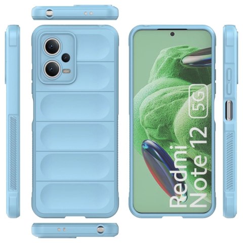 Magic Shield Case etui do Xiaomi Redmi Note 12 5G / Poco X5 5G elastyczny pancerny pokrowiec jasnoniebieskie Magic Shield Case etui do Xiaomi Redmi Note 12 5G / Poco X5 5G elastyczny pancerny pokrowiec jasnoniebieskie