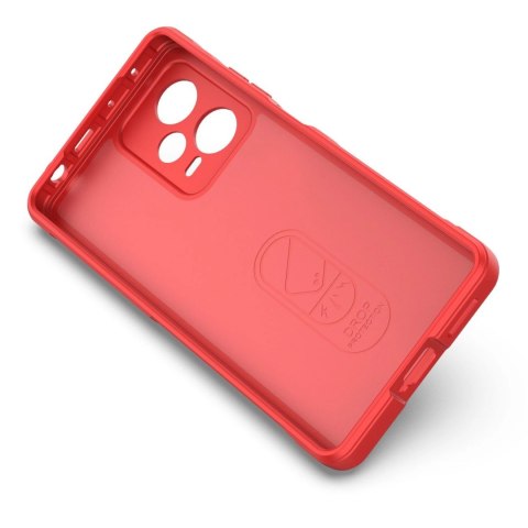 Magic Shield Case etui do Xiaomi Redmi Note 12 Pro+ elastyczny pancerny pokrowiec czerwone Magic Shield Case etui do Xiaomi Redmi Note 12 Pro+ elastyczny pancerny pokrowiec czerwone