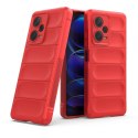 Magic Shield Case etui do Xiaomi Redmi Note 12 Pro+ elastyczny pancerny pokrowiec czerwone Magic Shield Case etui do Xiaomi Redmi Note 12 Pro+ elastyczny pancerny pokrowiec czerwone