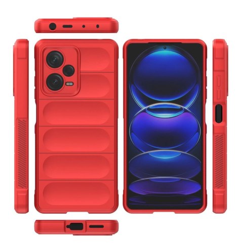 Magic Shield Case etui do Xiaomi Redmi Note 12 Pro+ elastyczny pancerny pokrowiec czerwone Magic Shield Case etui do Xiaomi Redmi Note 12 Pro+ elastyczny pancerny pokrowiec czerwone