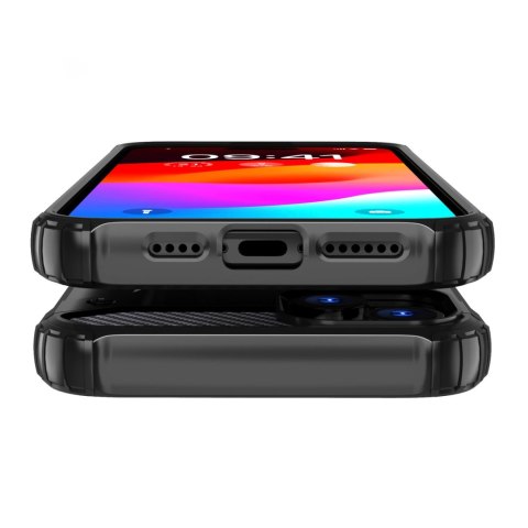 Pancerne etui Hybrid Armor do iPhone 15 - czarne Pancerne etui Hybrid Armor do iPhone 15 - czarne