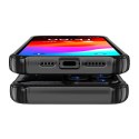 Pancerne etui do iPhone 15 Pro Hybrid Armor - czarne Pancerne etui do iPhone 15 Pro Hybrid Armor - czarne
