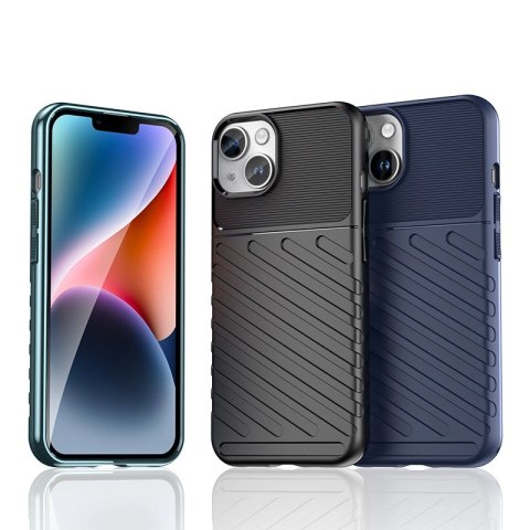 Pancerne etui iPhone 15 Plus Thunder Case - niebieskie Pancerne etui iPhone 15 Plus Thunder Case - niebieskie