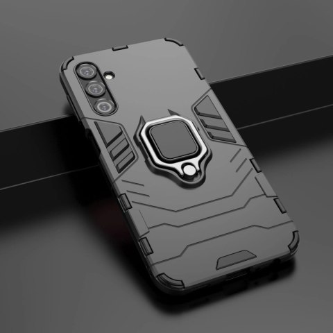 Ring Armor etui do Samsung Galaxy A24 4G pancerny pokrowiec uchwyt magnetyczny ring czarne Ring Armor etui do Samsung Galaxy A24 4G pancerny pokrowiec uchwyt magnetyczny ring czarne