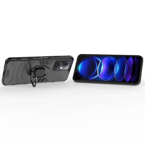 Ring Armor etui do Xiaomi Redmi Note 12 5G / Poco X5 5G pancerny pokrowiec uchwyt magnetyczny ring czarne Ring Armor etui do Xiaomi Redmi Note 12 5G / Poco X5 5G pancerny pokrowiec uchwyt magnetyczny ring czarne