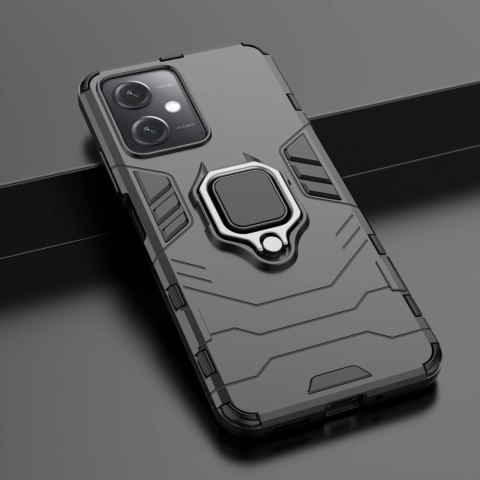 Ring Armor etui do Xiaomi Redmi Note 12 5G / Poco X5 5G pancerny pokrowiec uchwyt magnetyczny ring czarne Ring Armor etui do Xiaomi Redmi Note 12 5G / Poco X5 5G pancerny pokrowiec uchwyt magnetyczny ring czarne
