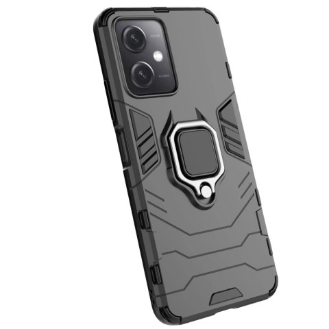 Ring Armor etui do Xiaomi Redmi Note 12 5G / Poco X5 5G pancerny pokrowiec uchwyt magnetyczny ring czarne Ring Armor etui do Xiaomi Redmi Note 12 5G / Poco X5 5G pancerny pokrowiec uchwyt magnetyczny ring czarne