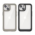 Wzmocnione etui z elastyczną ramką do iPhone 15 Plus Outer Space - czerwone Wzmocnione etui z elastyczną ramką do iPhone 15 Plus Outer Space - czerwone