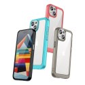 Wzmocnione etui z elastyczną ramką do iPhone 15 Plus Outer Space - czerwone Wzmocnione etui z elastyczną ramką do iPhone 15 Plus Outer Space - czerwone