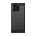Etui Carbon Case do Honor X6a - czarne Etui Carbon Case do Honor X6a - czarne