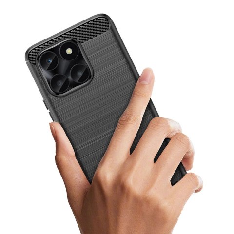 Etui Carbon Case do Honor X6a - czarne Etui Carbon Case do Honor X6a - czarne