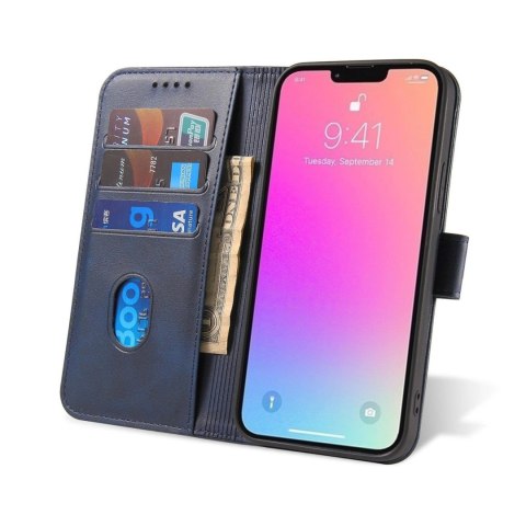 Etui Magnet Case do Samsung S24 Plus z klapką i portfelem - niebieskie Etui Magnet Case do Samsung S24 Plus z klapką i portfelem - niebieskie