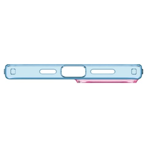 Etui Spigen Liquid Crystal na iPhone 15 - różowo-niebieskie Etui Spigen Liquid Crystal na iPhone 15 - różowo-niebieskie