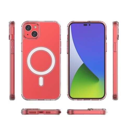 Etui magnetyczne Clear Magnetic Case z MagSafe do iPhone 15 Plus - przezroczyste Etui magnetyczne Clear Magnetic Case z MagSafe do iPhone 15 Plus - przezroczyste