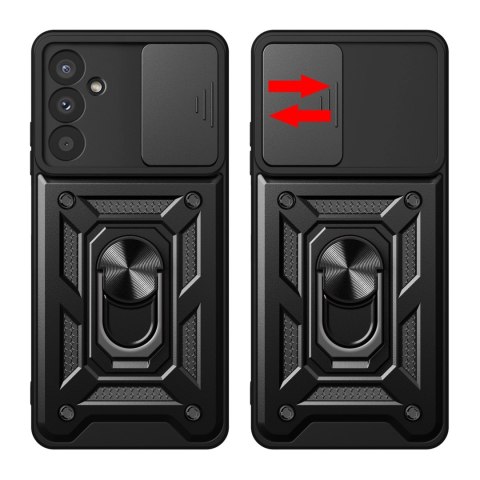 Etui pancerne Hybrid Armor Camshield do Samsung M14 z osłoną na aparat - czarne Etui pancerne Hybrid Armor Camshield do Samsung M14 z osłoną na aparat - czarne