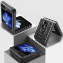 Etui pancerne Hybrid Armor Camshield do Z Flip 5 5G z osłoną na aparat - czarne Etui pancerne Hybrid Armor Camshield do Z Flip 5 5G z osłoną na aparat - czarne