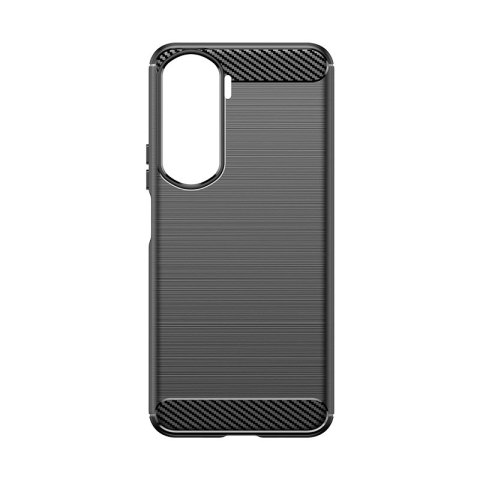 Etui silikonowe Carbon Case do Honor 90 Lite - czarne Etui silikonowe Carbon Case do Honor 90 Lite - czarne