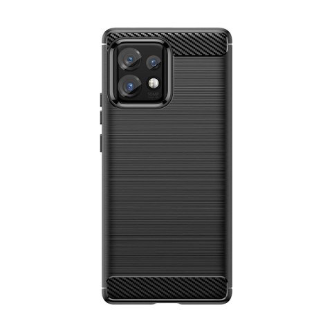 Etui silikonowe Carbon Case do Motorola Edge 40 Pro - czarne Etui silikonowe Carbon Case do Motorola Edge 40 Pro - czarne