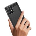 Etui silikonowe Carbon Case do Motorola Edge 40 Pro - czarne Etui silikonowe Carbon Case do Motorola Edge 40 Pro - czarne