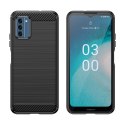 Etui silikonowe Carbon Case do Nokia C300 - czarne Etui silikonowe Carbon Case do Nokia C300 - czarne