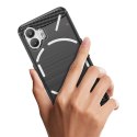 Etui silikonowe Carbon Case do Nothing Phone 2 - czarne Etui silikonowe Carbon Case do Nothing Phone 2 - czarne