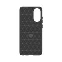 Etui silikonowe Carbon Case do Oppo A78 4G - czarne Etui silikonowe Carbon Case do Oppo A78 4G - czarne