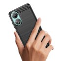 Etui silikonowe Carbon Case do Oppo A78 4G - czarne Etui silikonowe Carbon Case do Oppo A78 4G - czarne