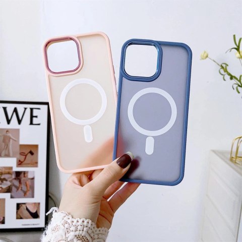 Magnetyczne etui z MagSafe Color Matte Case do iPhone 15 Plus - fioletowe Magnetyczne etui z MagSafe Color Matte Case do iPhone 15 Plus - fioletowe