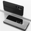 Twarde etui z klapką do Samsung Galaxy S23 FE Clear View Case - czarne Twarde etui z klapką do Samsung Galaxy S23 FE Clear View Case - czarne